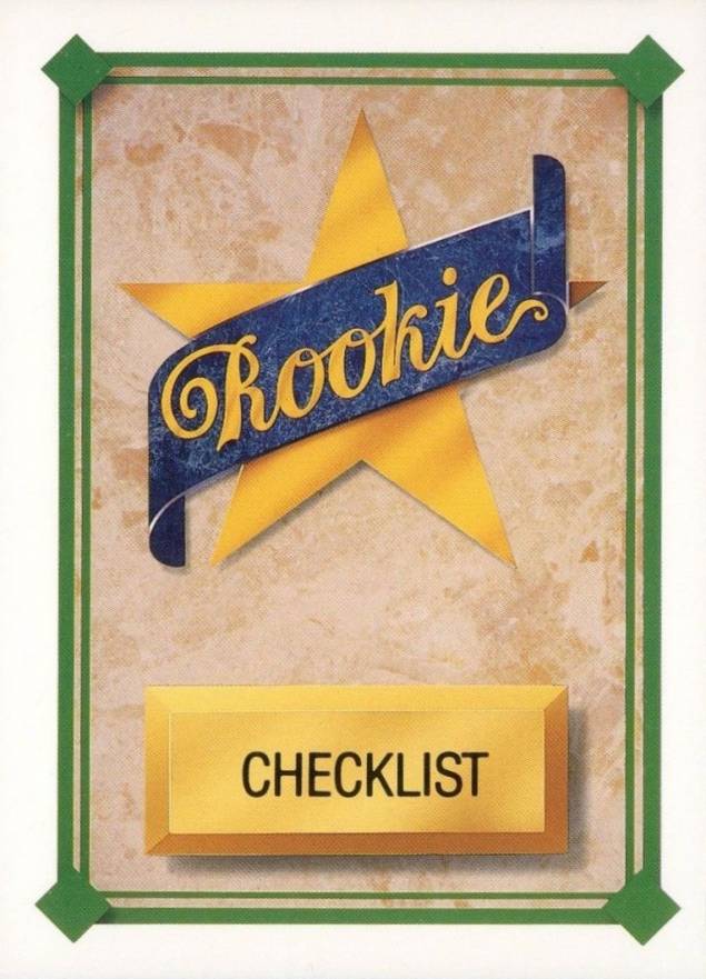 1989 Upper Deck Star Rookie Checklist (1-26) #27 Baseball Card