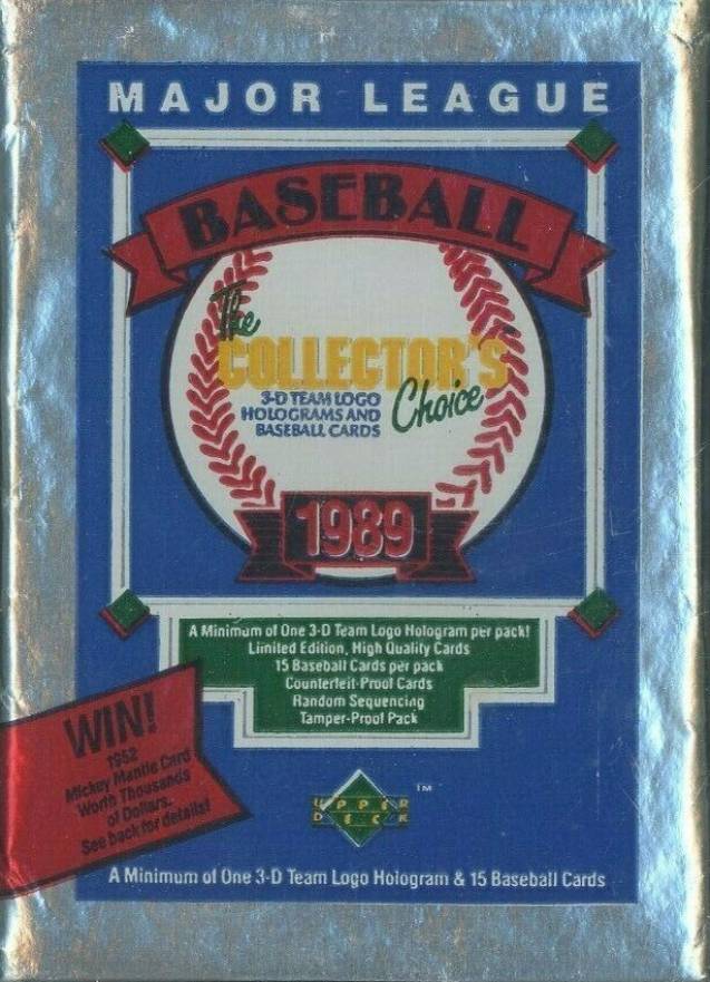 1989 Upper Deck Foil Pack #FP Baseball Card