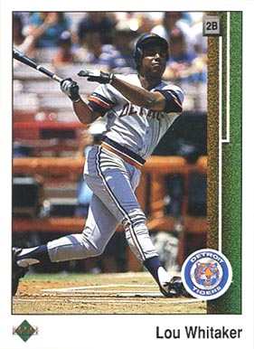 1989 Upper Deck Lou Whitaker #451 Baseball Card