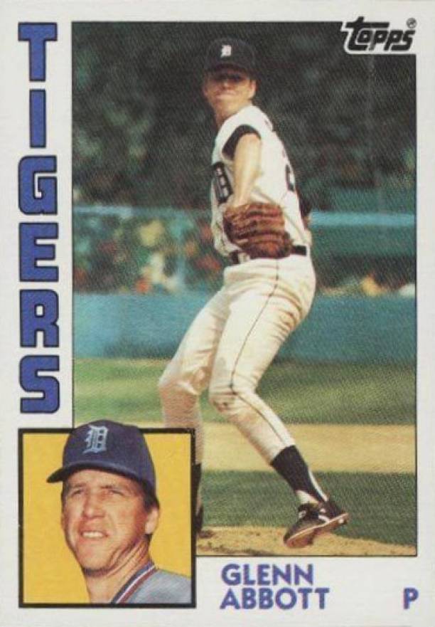 1984 Topps Glenn Abbott #356 Baseball Card