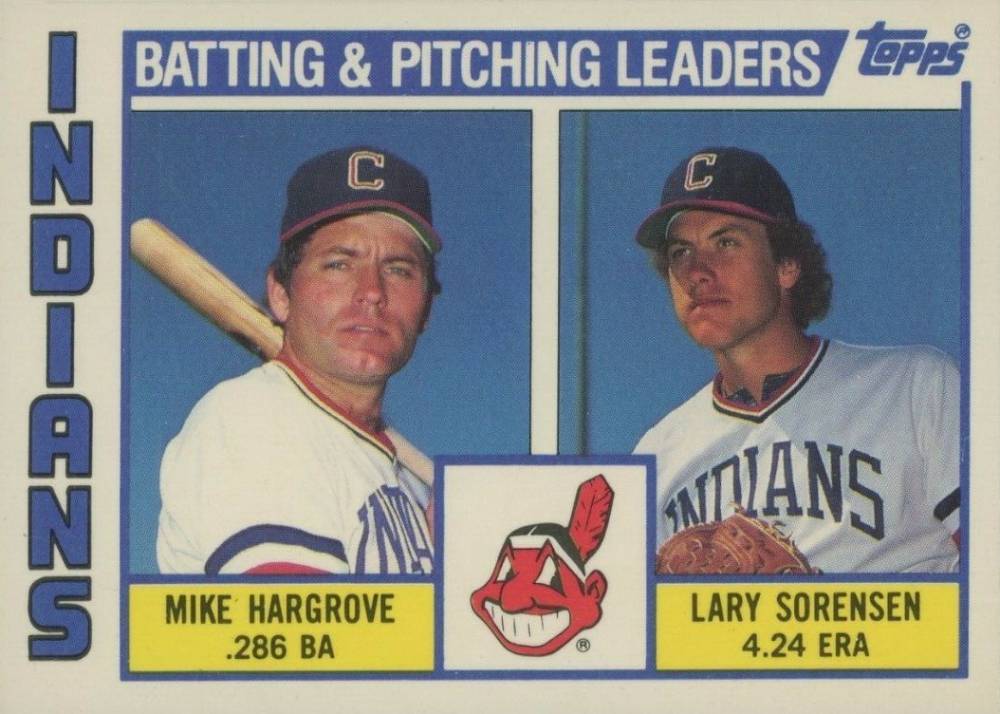 1984 Topps Indians Batting & Pitching Leaders #546 Baseball Card
