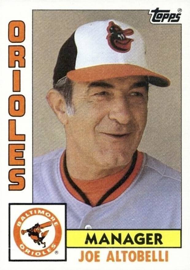 1984 Topps Joe Altobelli #21 Baseball Card