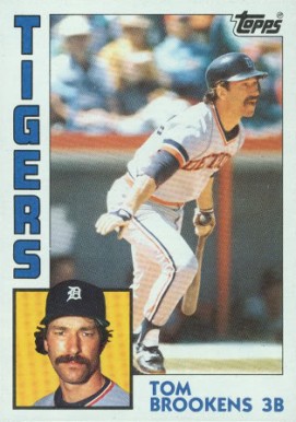 1984 Topps Tom Brookens #14 Baseball Card