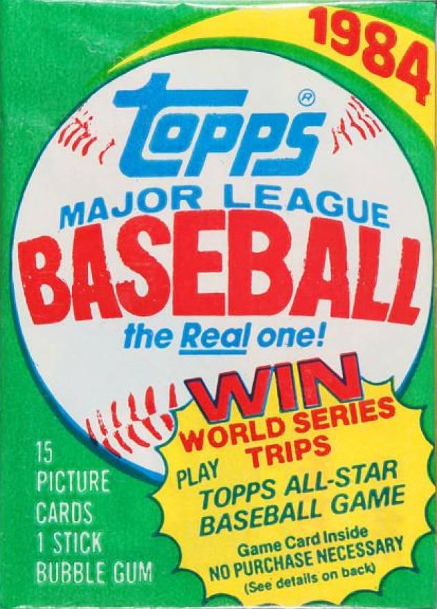 1984 Topps Wax Pack #WP Baseball Card