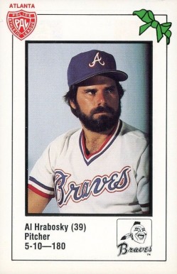 1981 Atlanta Braves Police Al Hrabosky #39 Baseball Card