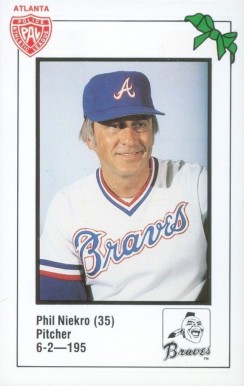 1981 Atlanta Braves Police Phil Niekro #35 Baseball Card