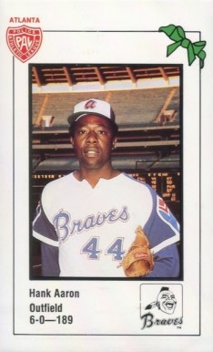 1981 Atlanta Braves Police Hank Aaron # Baseball Card