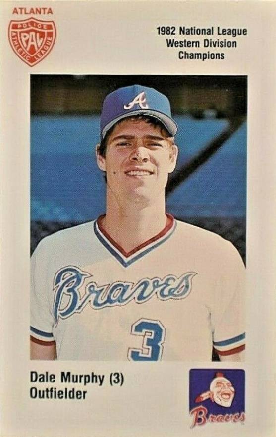 1983 Atlanta Braves Police Dale Murphy #3 Baseball Card