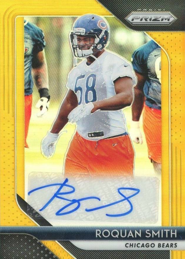 2018 Panini Prizm Rookie Autographs Roquan Smith #RS Football Card