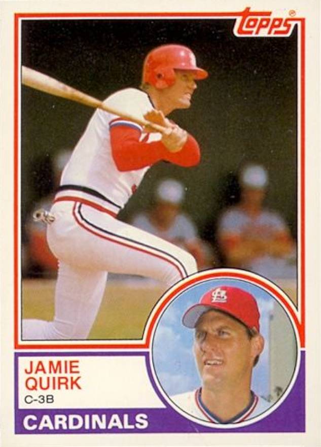 1983 Topps Traded Jamie Quirk #90T Baseball Card