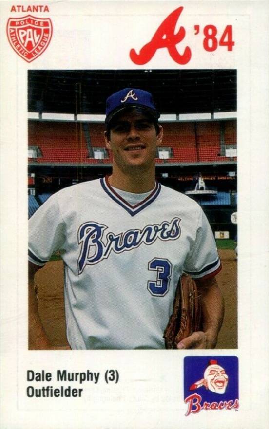 1984 Atlanta Braves Police Dale Murphy #3 Baseball Card