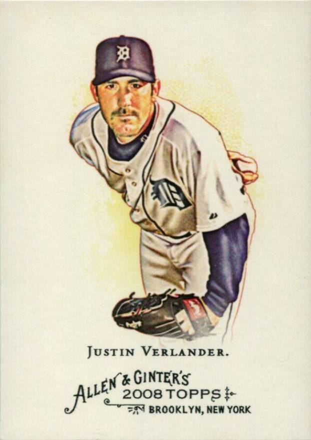 2008 Topps Allen & Ginter Justin Verlander #165 Baseball Card