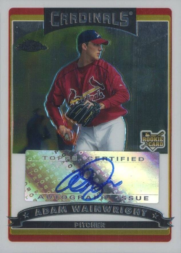 2006 Topps Chrome Adam Wainwright #334 Baseball Card