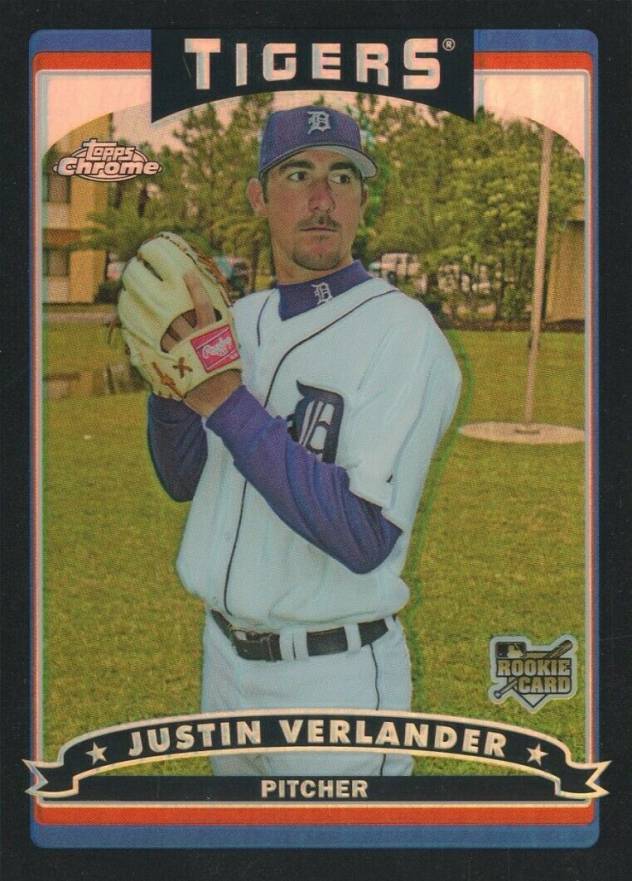2006 Topps Chrome Justin Verlander #309 Baseball Card