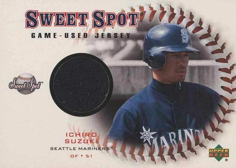2001 Upper Deck Sweet Spot Game Jersey  Ichiro Suzuki #J-IS Baseball Card