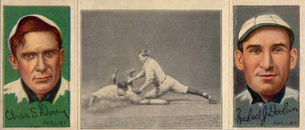 1912 Hassan Triple Folders Dooin gets his Man #53 Baseball Card