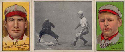 1912 Hassan Triple Folders Caught Asleep off First # Baseball Card
