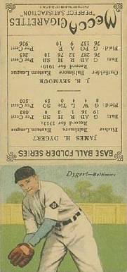 1911 Mecca Double Folders Dygert/Seymour # Baseball Card
