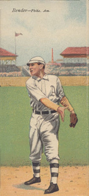 1911 Mecca Double Folders Bender/Oldring # Baseball Card