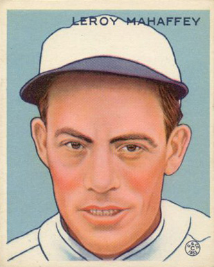 1933 Goudey Leroy Mahaffey #196 Baseball Card