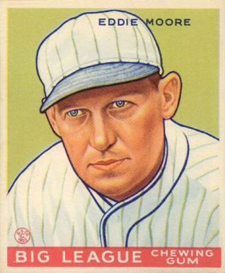 1933 Goudey Eddie Moore #180 Baseball Card
