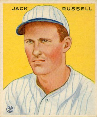 1933 Goudey Jack Russell #123 Baseball Card