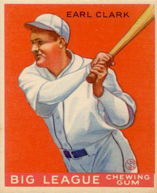 1933 Goudey Earl Clark #57 Baseball Card