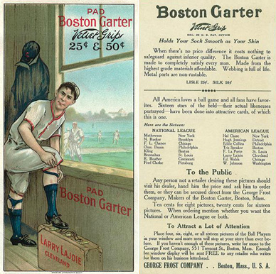 1912 Boston Garter Larry Lajoie #11 Baseball Card