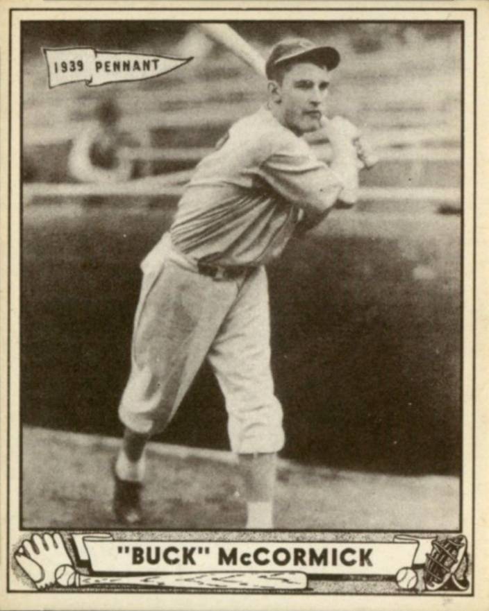 1940 Play Ball "Buck" McCormick #75 Baseball Card