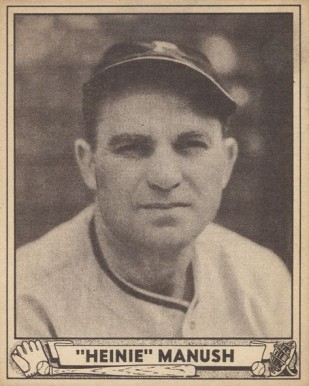 1940 Play Ball "Heinie" Manush #176 Baseball Card