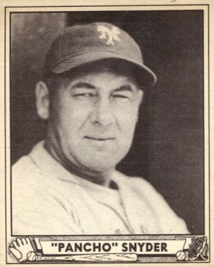 1940 Play Ball "Pancho" Snyder #159 Baseball Card