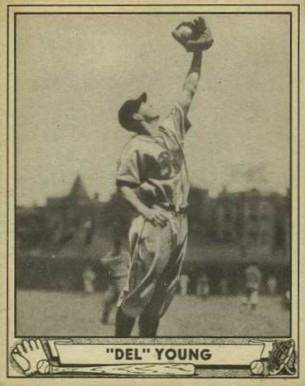 1940 Play Ball "Del" Young #101 Baseball Card