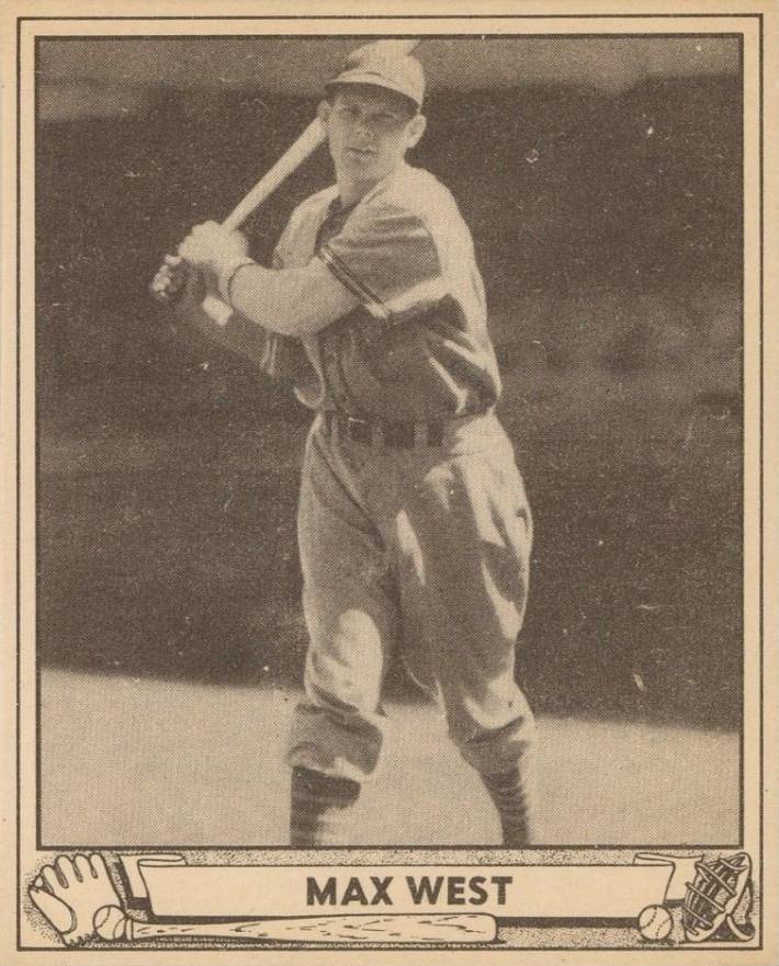 1940 Play Ball Max West #57 Baseball Card