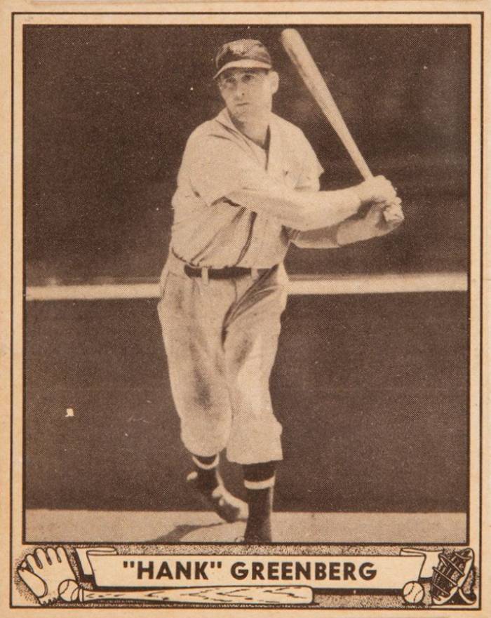 1940 Play Ball "Hank" Greenberg #40 Baseball Card