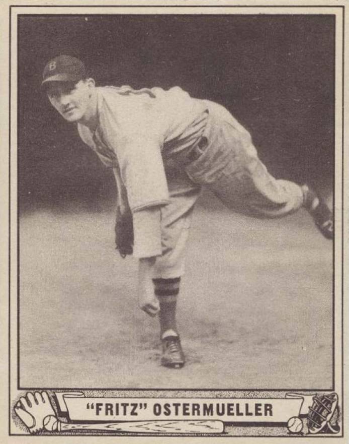 1940 Play Ball "Fritz" Ostermueller #33 Baseball Card