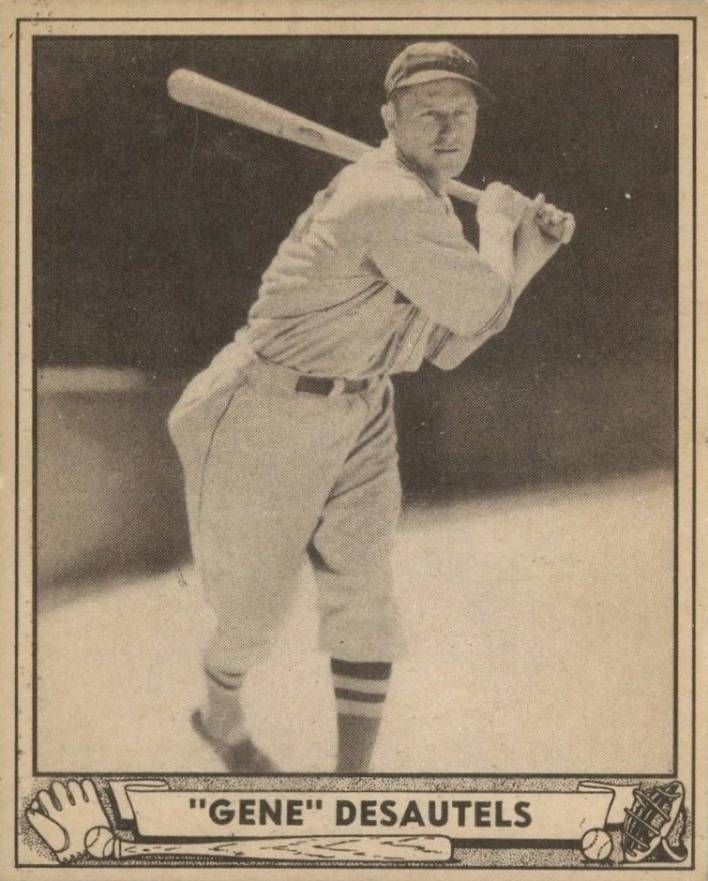 1940 Play Ball Gene Desautels #28 Baseball Card