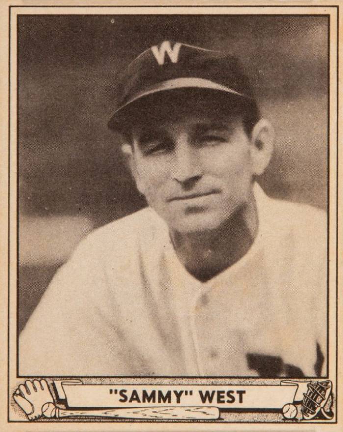 1940 Play Ball "Sammy" West #22 Baseball Card