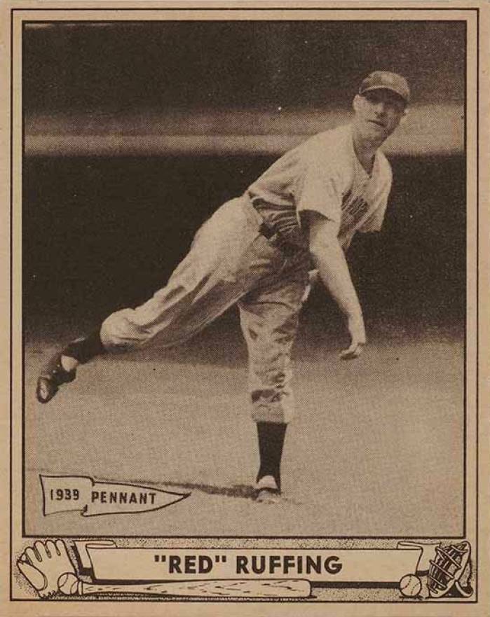 1940 Play Ball "Red" Ruffing #10 Baseball Card