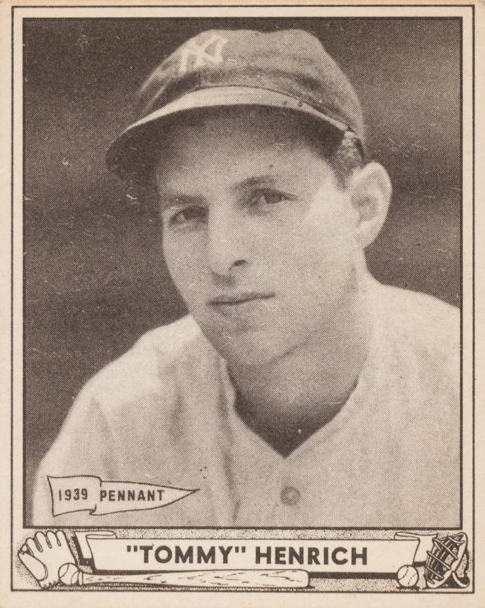 1940 Play Ball "Tommy" Henrich #4 Baseball Card