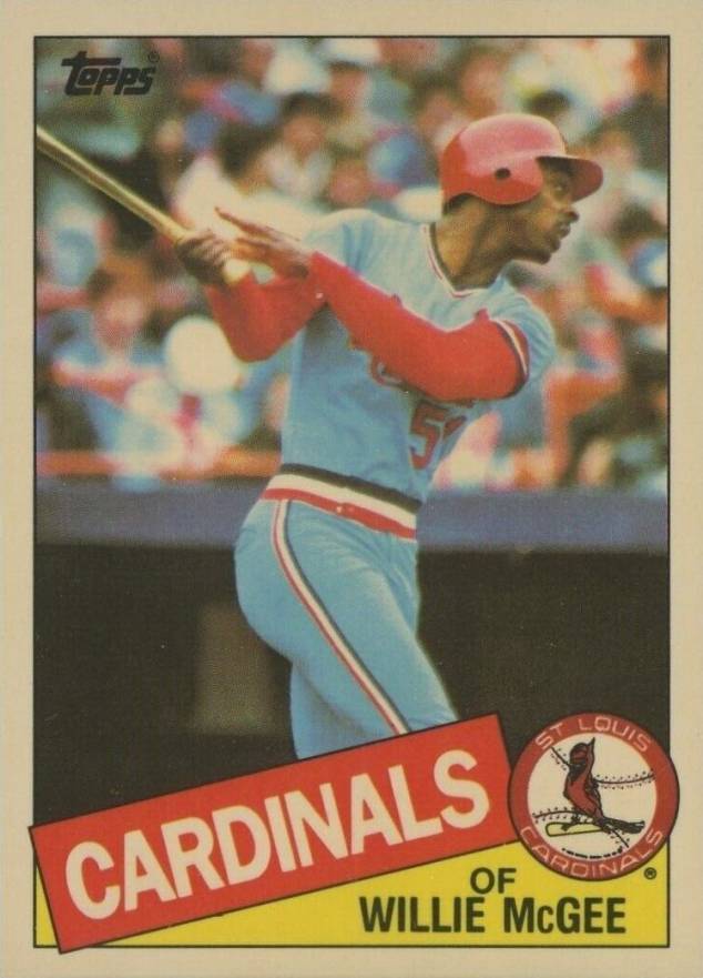 1985 Topps Tiffany Willie McGee #757 Baseball Card