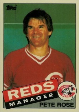 1985 Topps Tiffany Pete Rose #547 Baseball Card