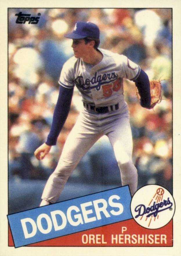 1985 Topps Tiffany Orel Hershiser #493 Baseball Card