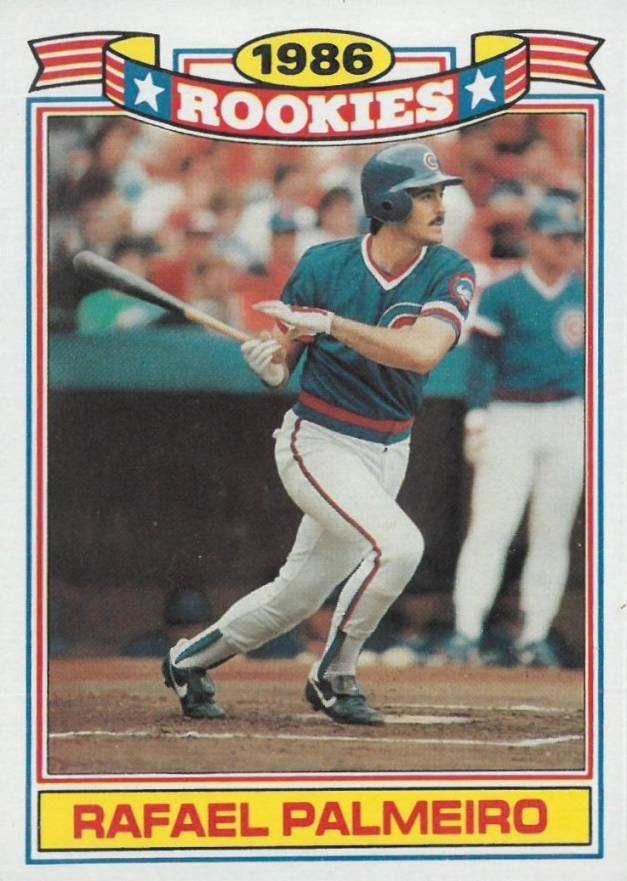 1987 Topps Glossy Rookies Rafael Palmeiro #12 Baseball Card