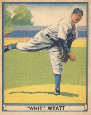 1941 Play Ball "Whit" Wyatt #55 Baseball Card
