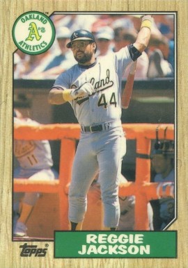 1987 Topps Traded Tiffany Reggie Jackson #52T Baseball Card