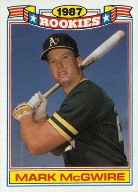 1988 Topps Glossy Rookies Mark McGwire #13 Baseball Card