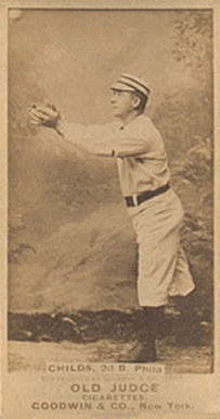 1887 Old Judge Childs, 2 B. Phila #74-3b Baseball Card