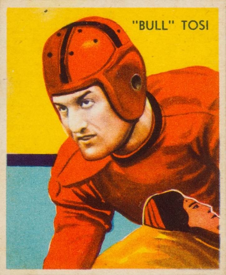 1935 National Chicle Bull Tosi #27 Football Card