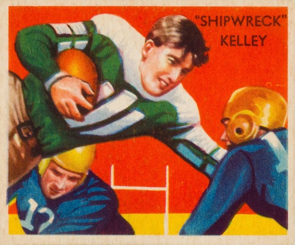1935 National Chicle Shipwreck Kelley #22 Football Card