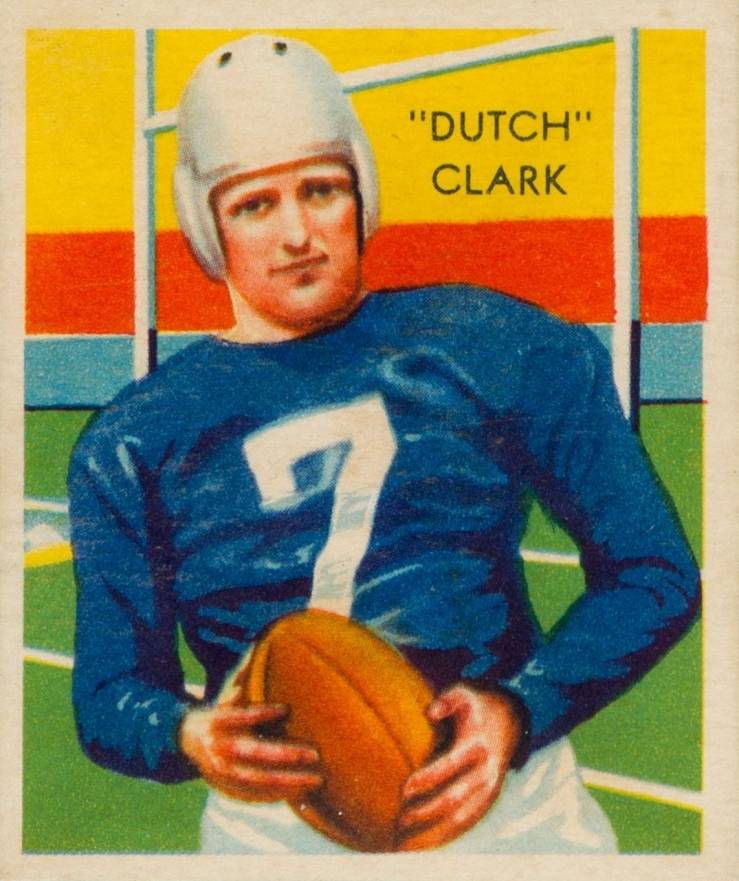 1935 National Chicle Dutch Clark #1 Football Card